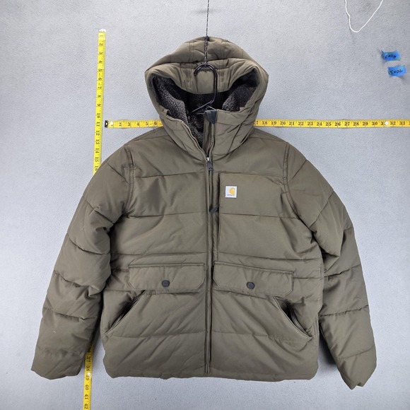 Carhartt Jackets & Blazers - Carhartt Jacket Womens Medium 8-10 Green Montana Rain Defender Insulated Puffer